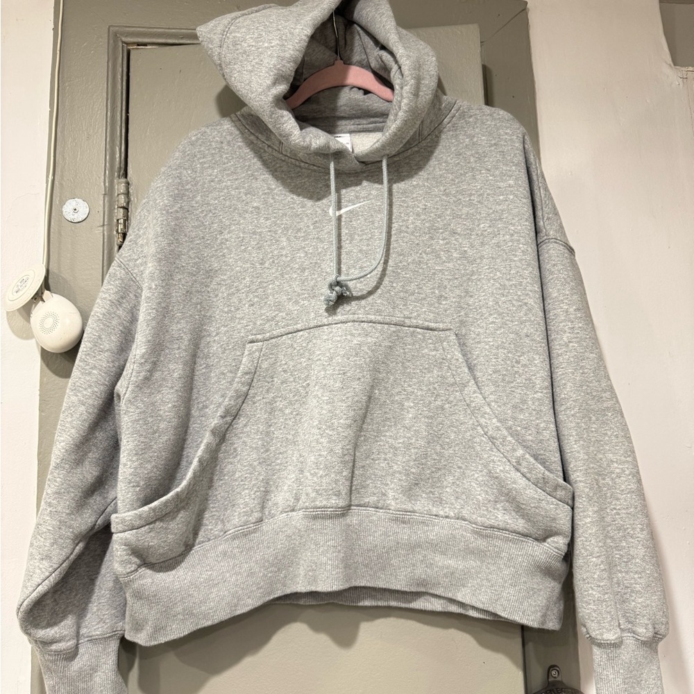 Nike Women's Light Gray Hoodie